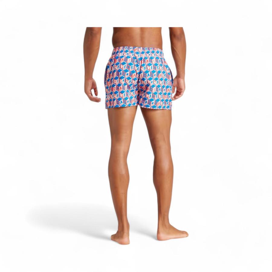 Shorts Natación Hombre Adidas x Farm Rio CLX Azul/Naranjo