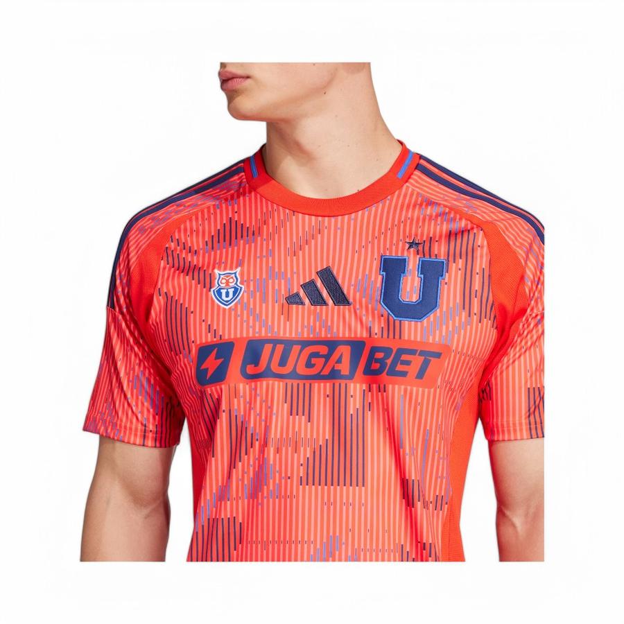 Camiseta Hombre U De Chile Adidas Visita 2025 Rojo/Azul