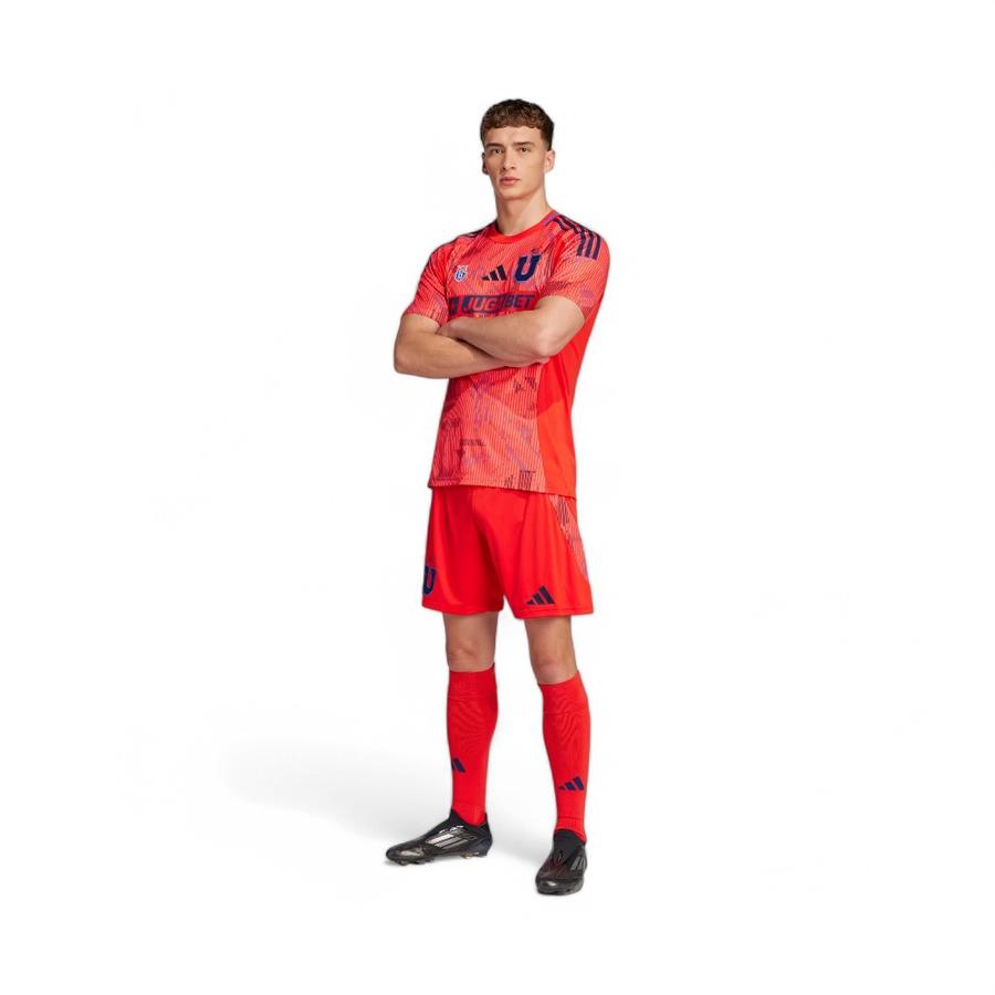 Camiseta Hombre U De Chile Adidas Visita 2025 Rojo/Azul
