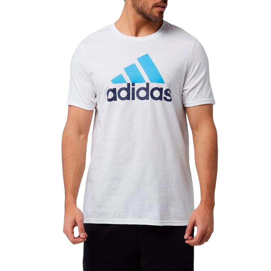 Polera Sports Basic Hombre Adidas Blanco