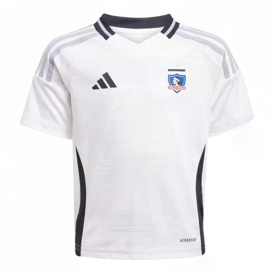 Pack Polera + Short Niños Adidas Colo Colo 2025 Blanco