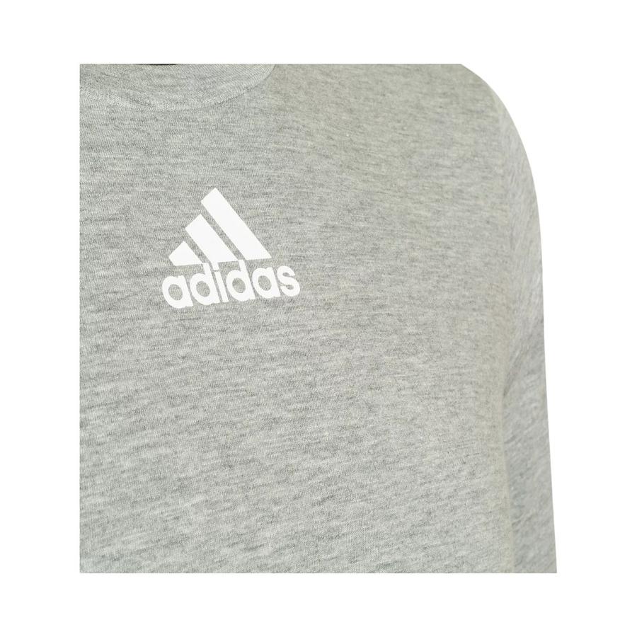 Polera Deportiva Hombre Adidas Logo Pequeño Gris