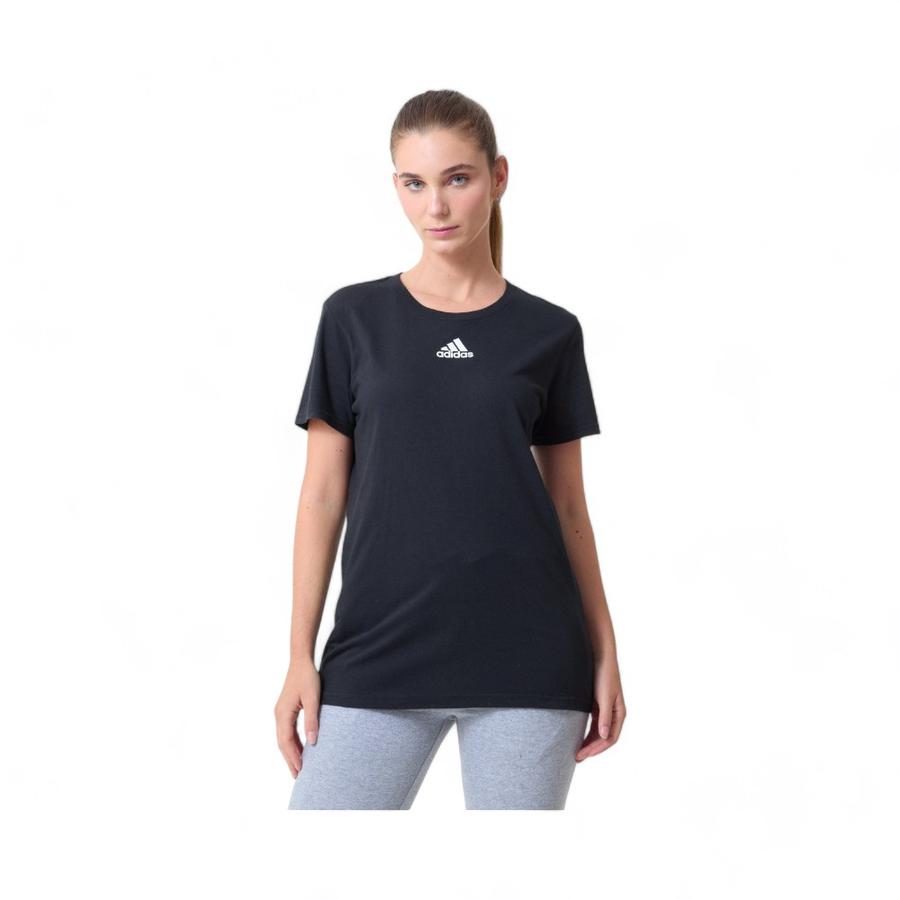 Polera Deportiva Mujer Adidas Logo Pequeño  Negro