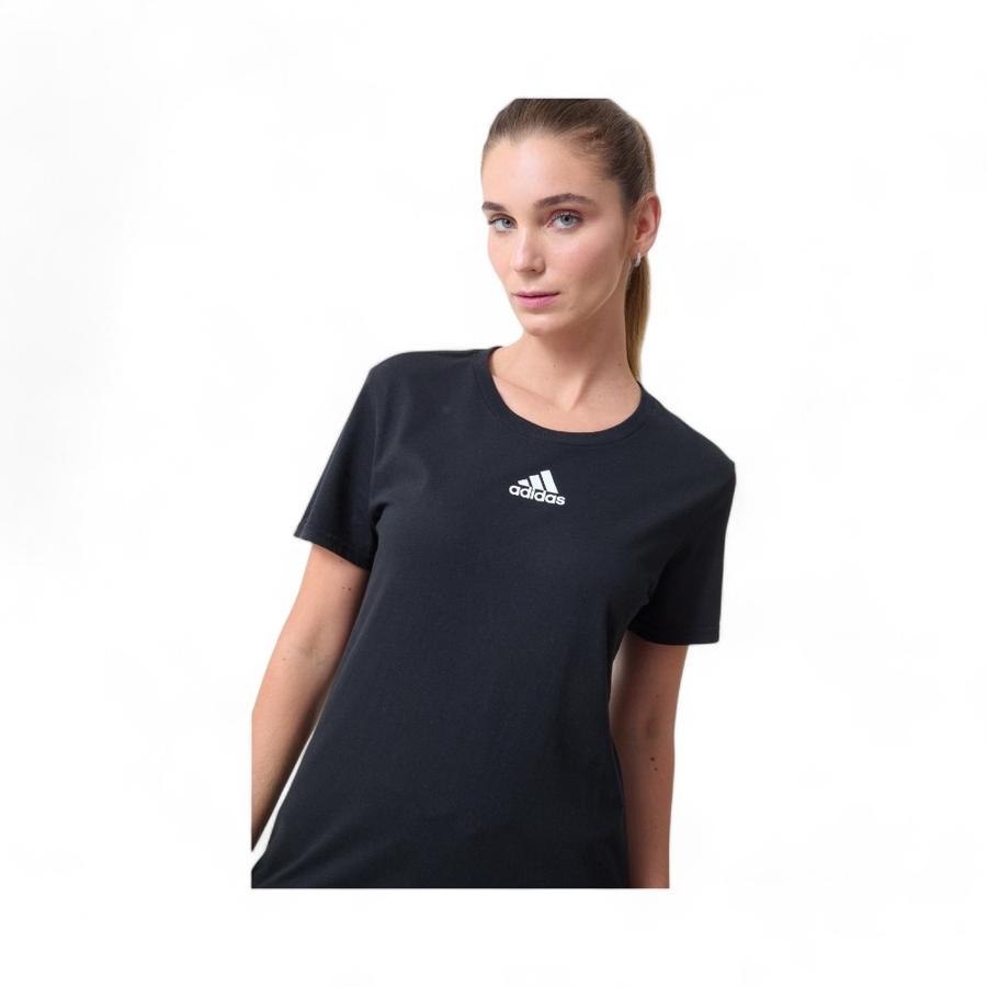 Polera Deportiva Mujer Adidas Logo Pequeño  Negro