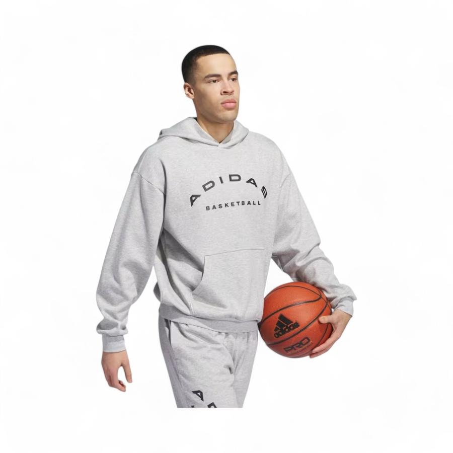 Polerón Hombre Adidas Sekect Foundation Hoodie Gris