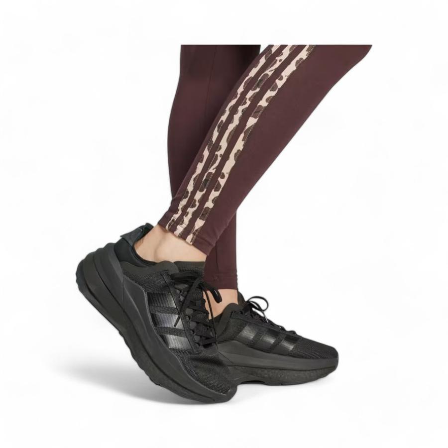 Calzas Mujer Adidas Essentials 3 Tiras Animal Print Café
