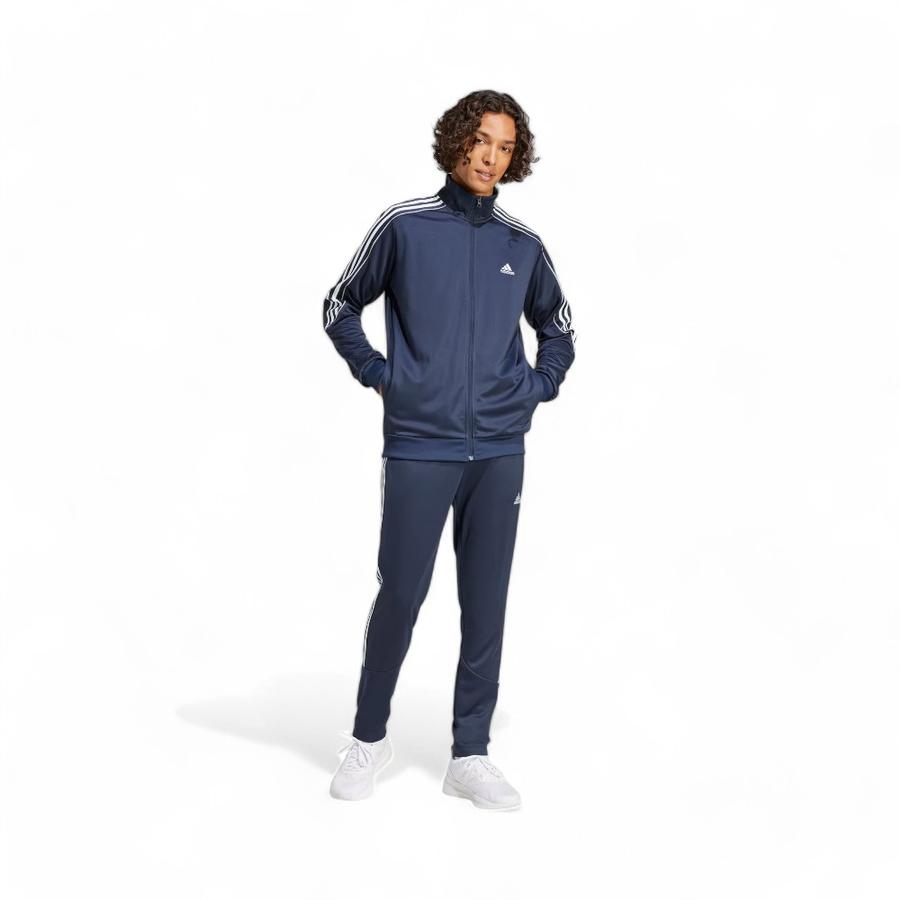 Conjunto Deportivo Hombre Adidas 3 Tiras Doubleknit Azul