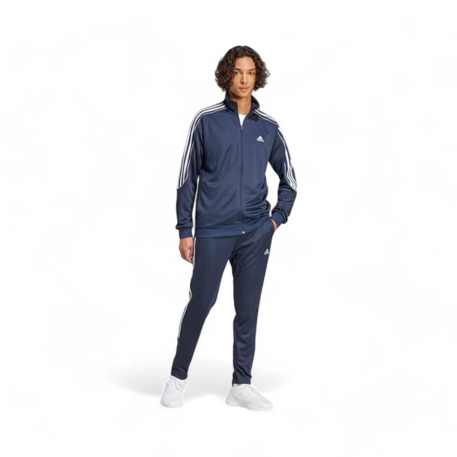 Conjunto Deportivo Hombre Adidas 3 Tiras Doubleknit Azul