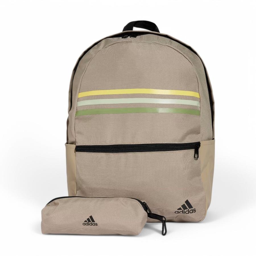 Mochila Adidas Classic Horizontal 3 Bandas Verde