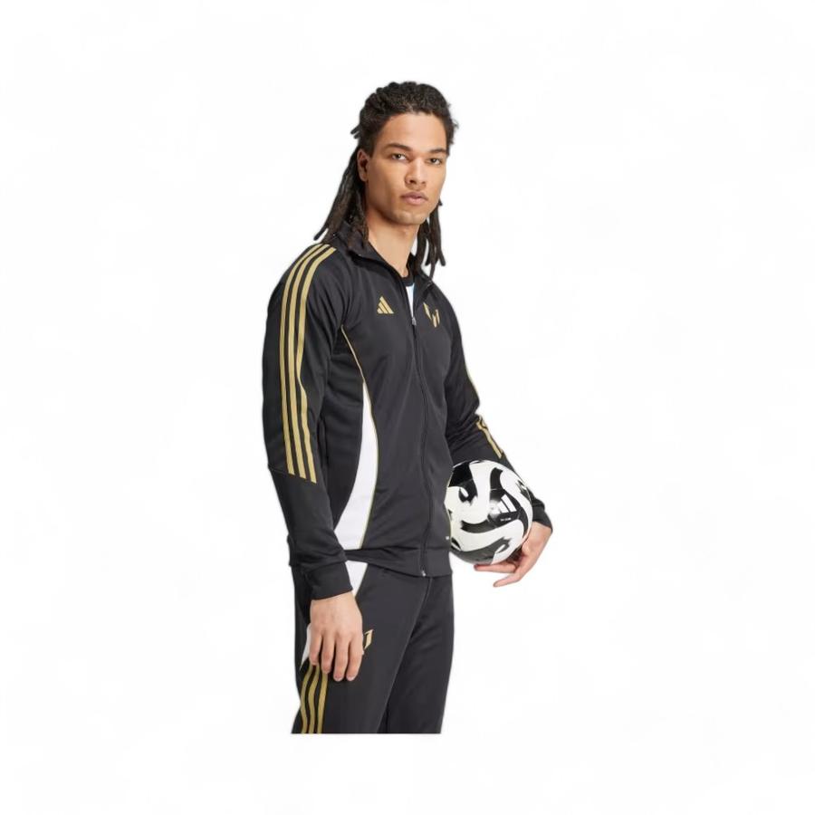 Chaqueta Deportiva Hombre Adidas Messi Negro/Dorado