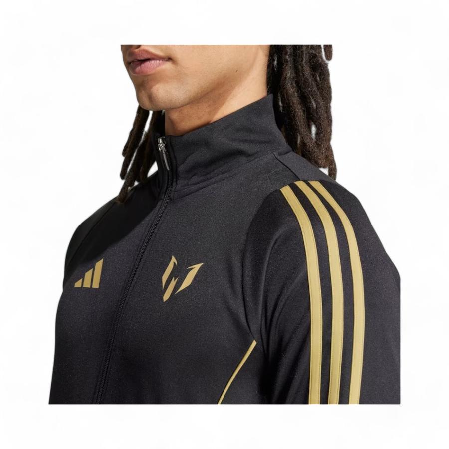 Chaqueta Deportiva Hombre Adidas Messi Negro/Dorado