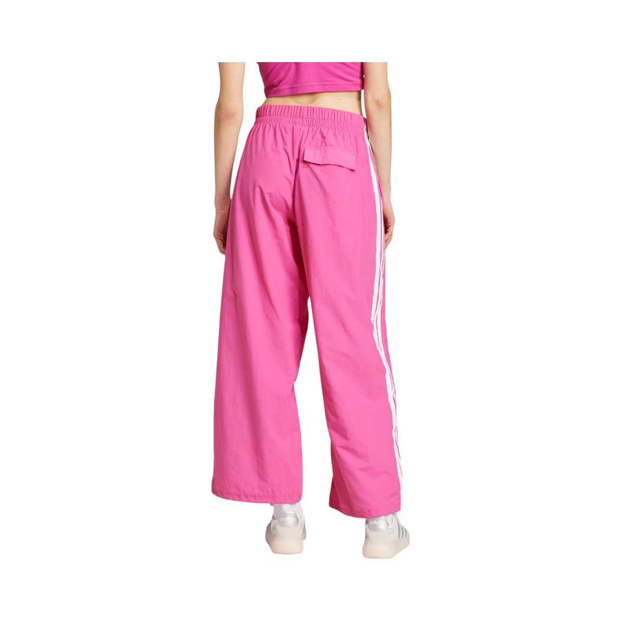 Pantalón Parachute Essentials 3 Rayas Mujer Adidas Fucsia