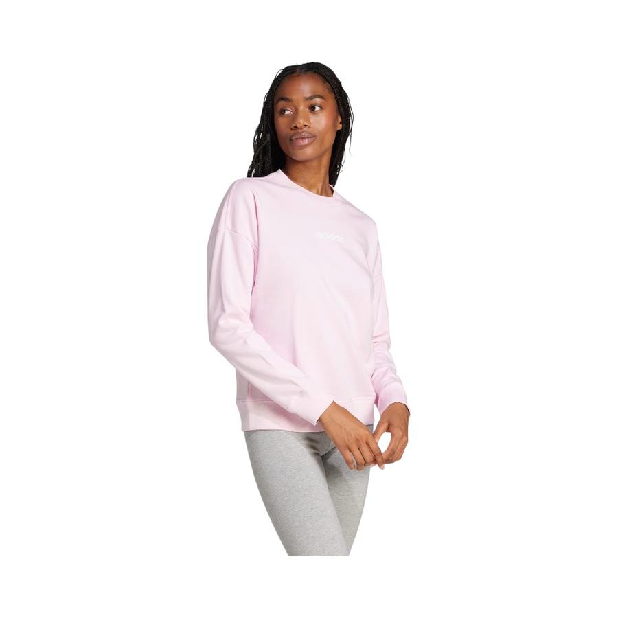 Polerón Deportivo Mujer Adidas Essentials Linear Rosado