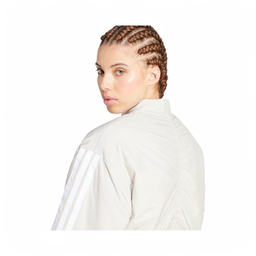 Chaqueta Mujer Adidas Bómber Corta Térmica Essentials Beige