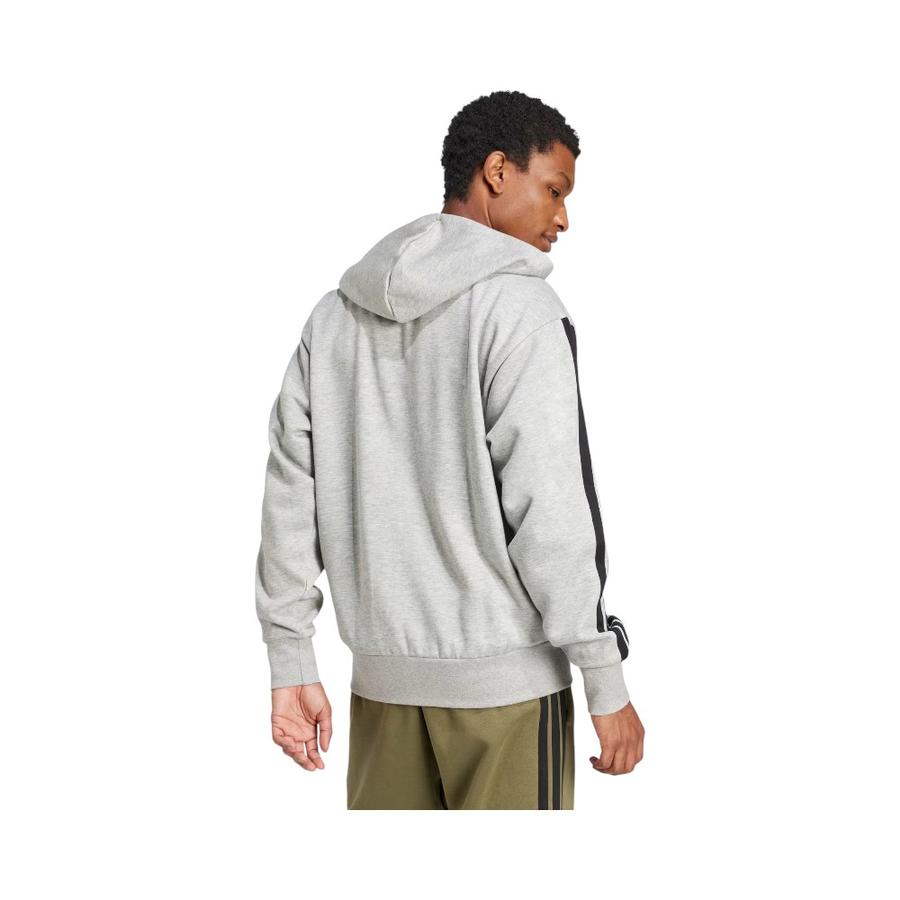 Polerón Deportivo Hombre Adidas Essentials 3 Tiras Gris