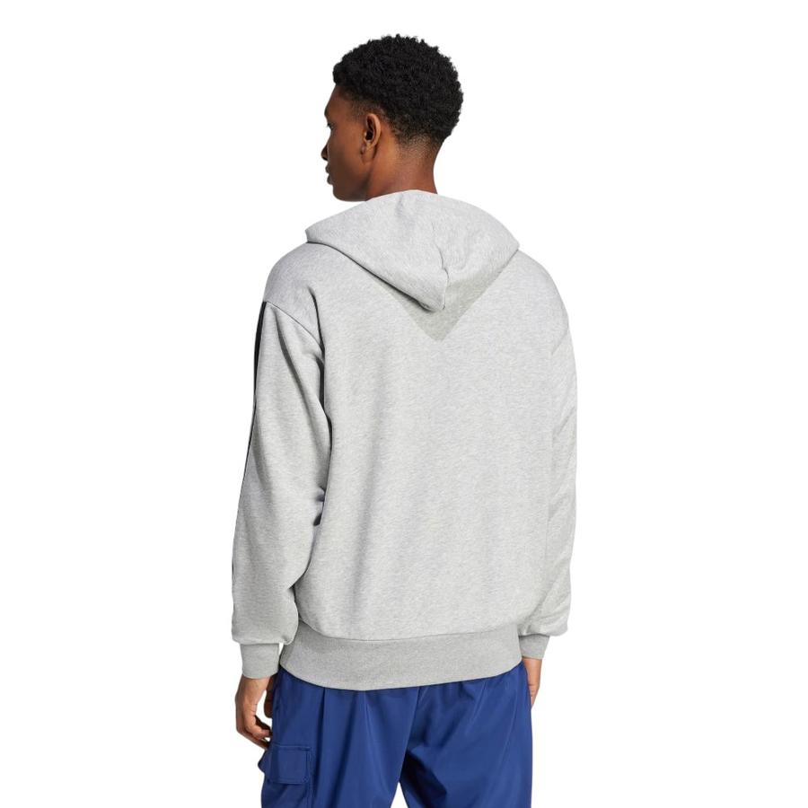 Polerón Con Capucha Para Hombre Adidas Gris JD1871