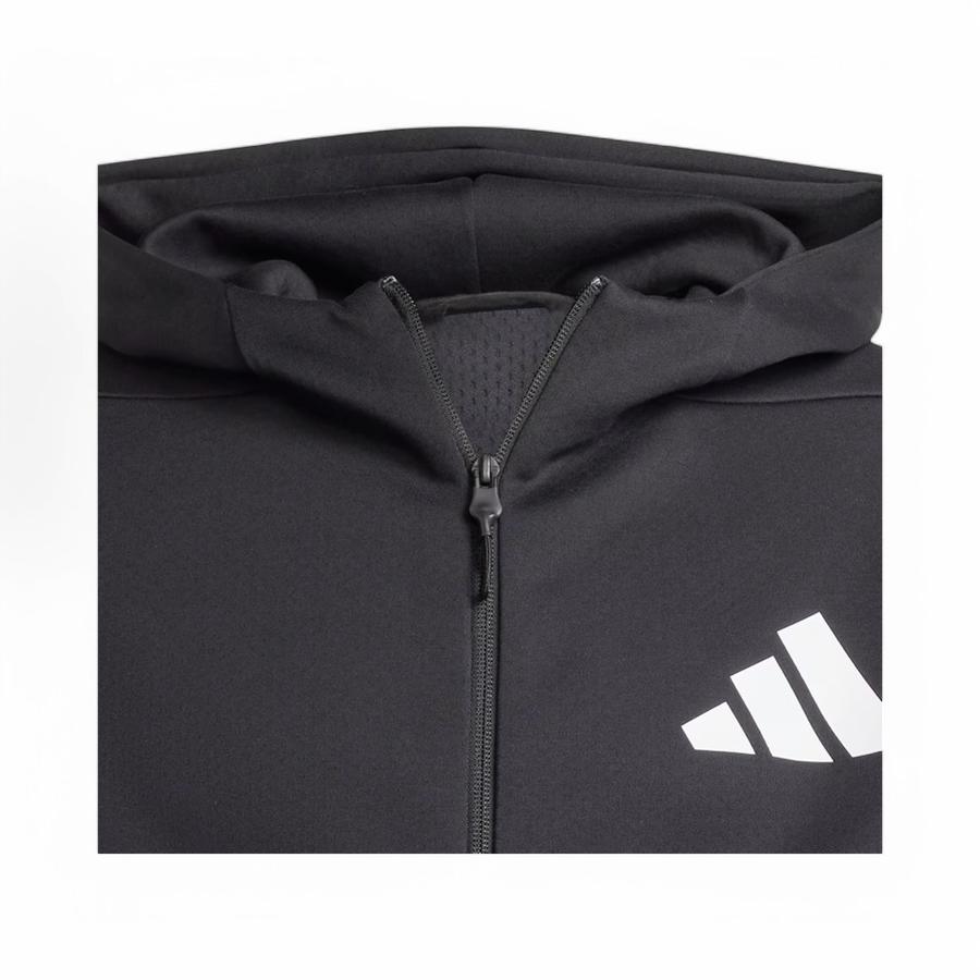 Polerón Deportivo Hombre Adidas Z.N.E Full Zipper Negro