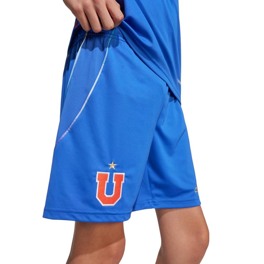 Short Deportivo Kids Adidas U. de Chile 2025 Azul