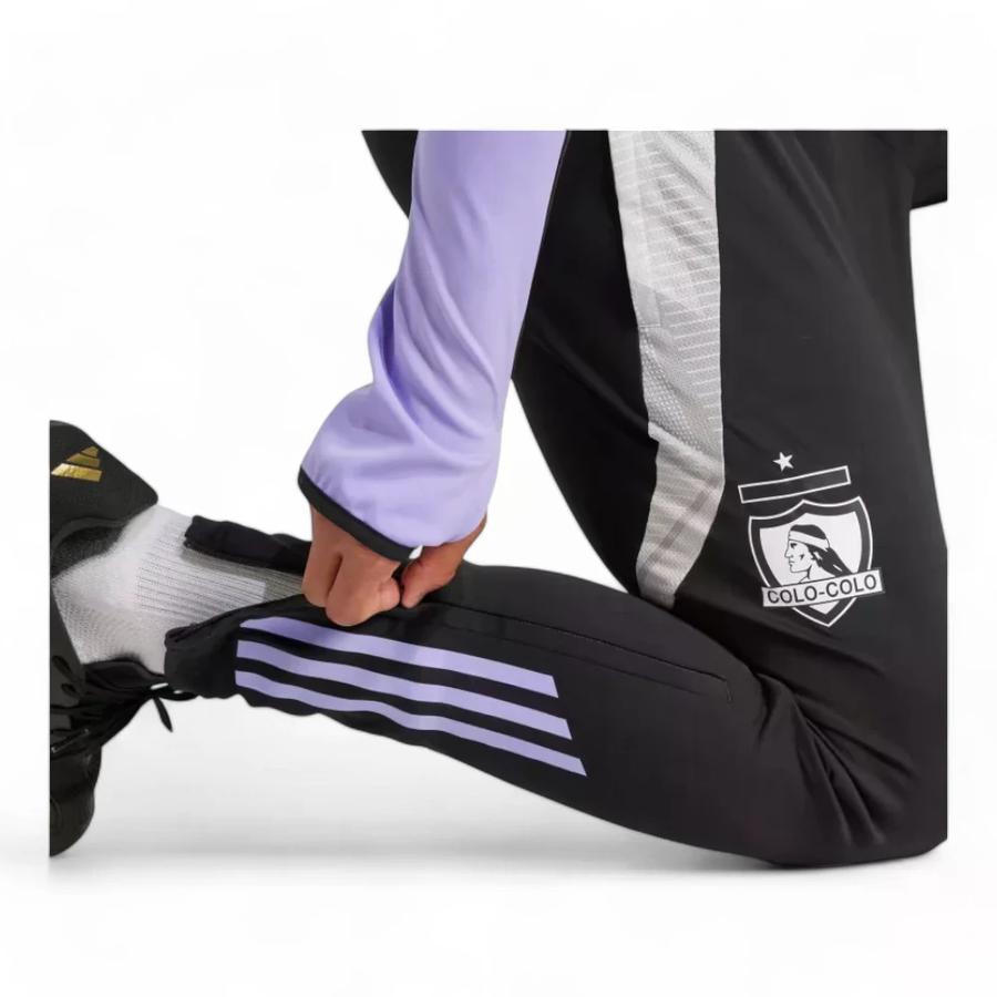 Pantalón Deportivo Hombre Adidas Colo Colo 2025 Negro