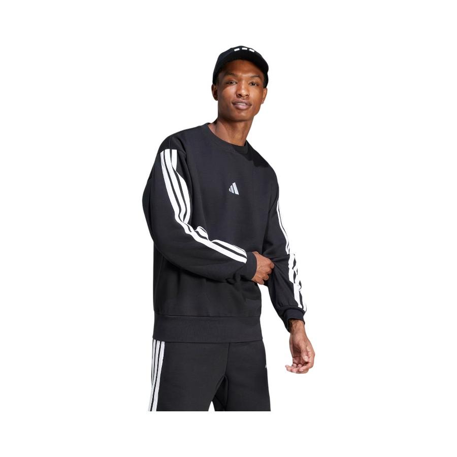 Polerón Deportivo Hombre Adidas Essentials Fleece Negro