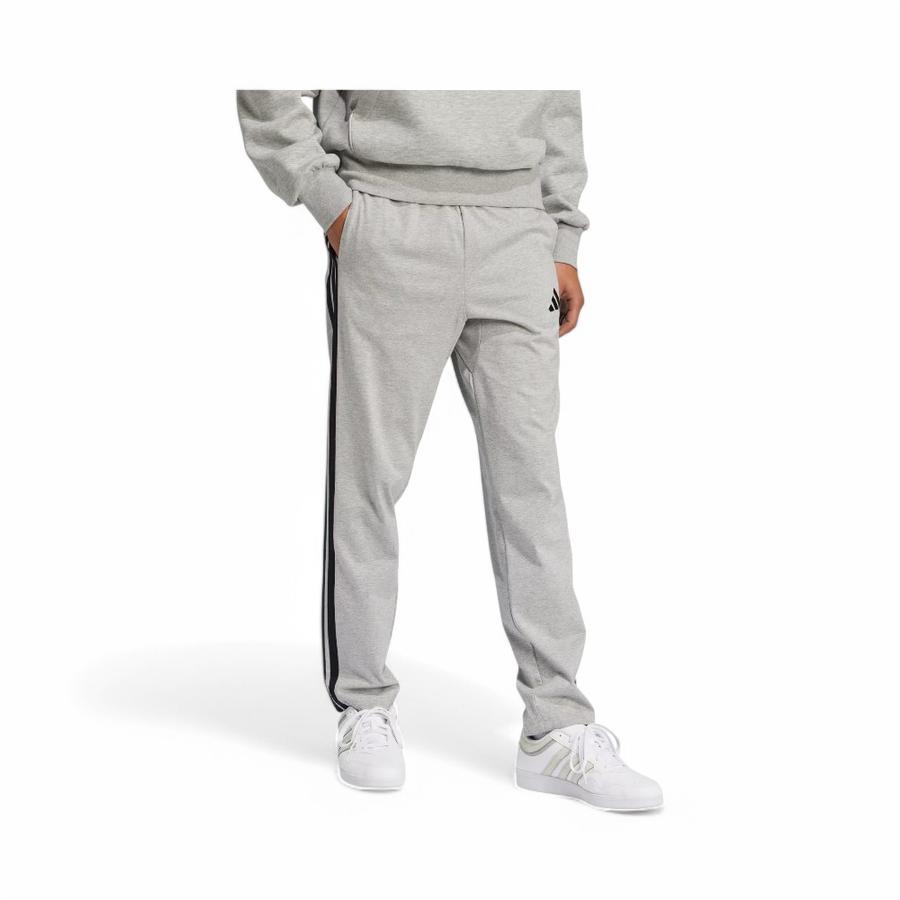 Pantalón Deportivo Hombre Adidas Essentials 3 Tiras Gris