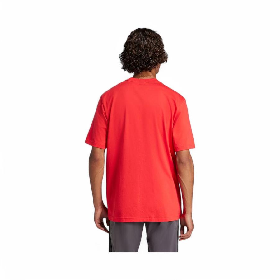 Polera Hombre Adidas Essentials Linear Rojo