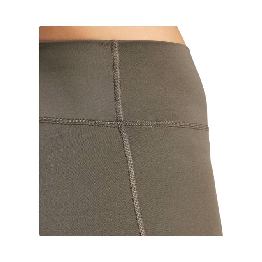 Calza Mujer Adidas Logo Grande Tiro Alto Olivo