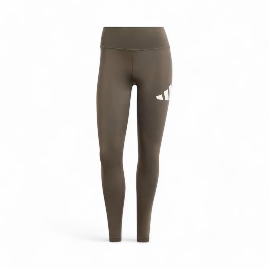 Calza Mujer Adidas Logo Grande Tiro Alto Olivo
