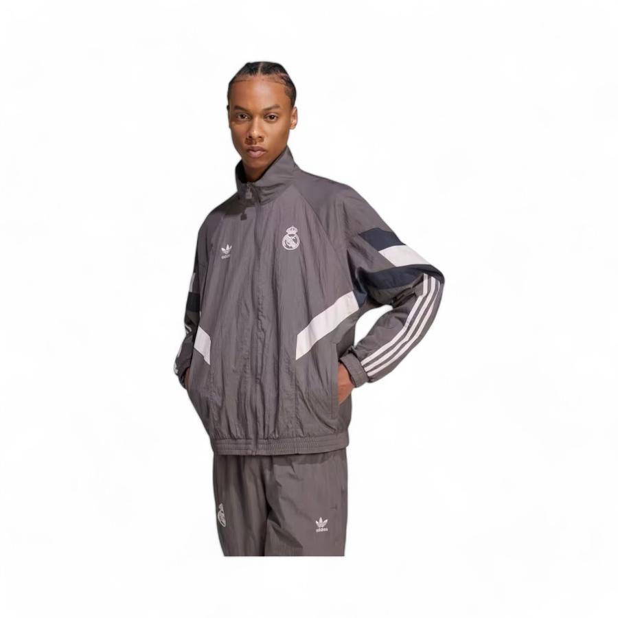 Chaqueta Deportiva Hombre Adidas Real Madrid Originals Gris