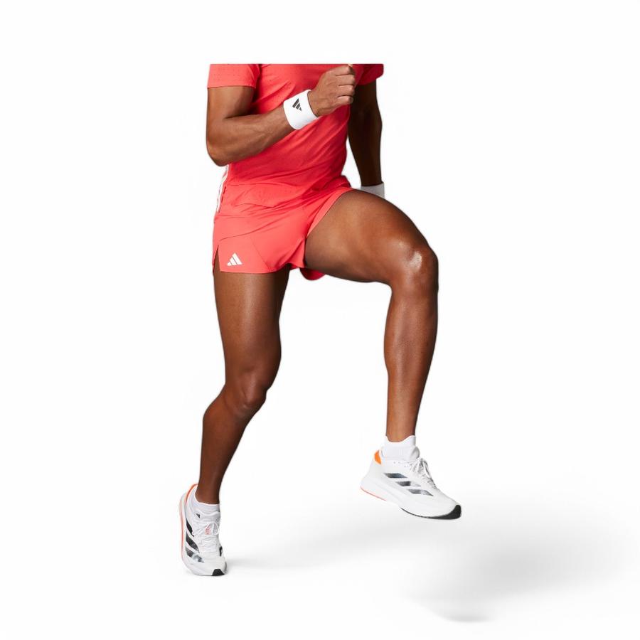 Shorts Running Hombre Adidas Adizero Essentials Rojo