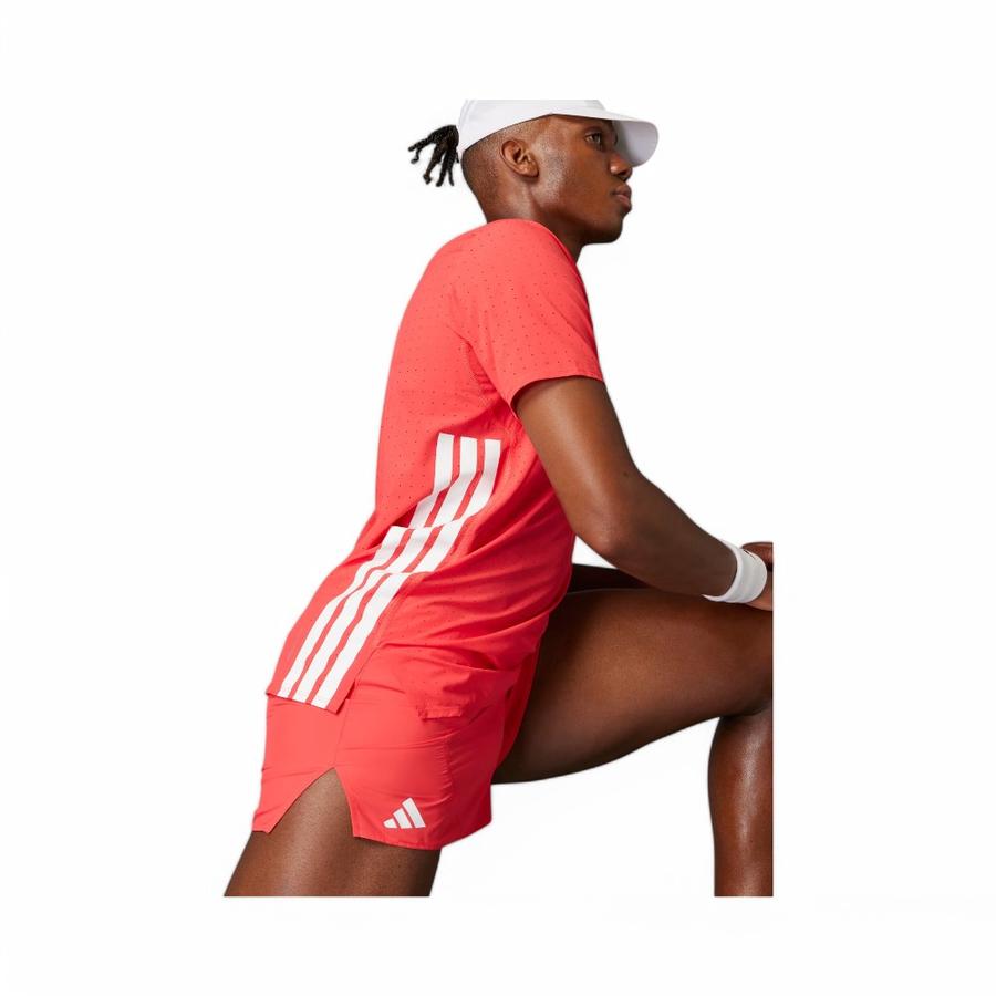 Shorts Running Hombre Adidas Adizero Essentials Rojo