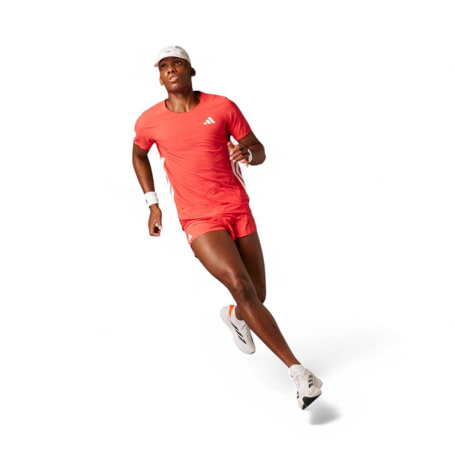 Shorts Running Hombre Adidas Adizero Essentials Rojo