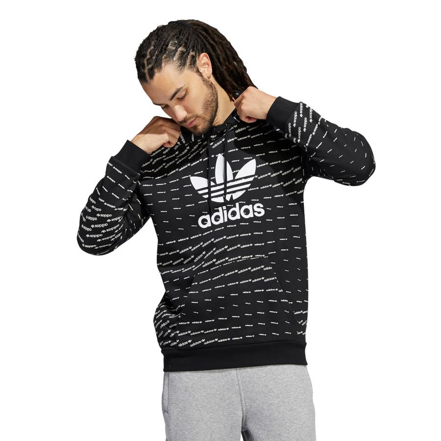 POLER N HOMBRE ADIDAS ORIGINALS ESTAMPADO NEGRO Knasta Chile