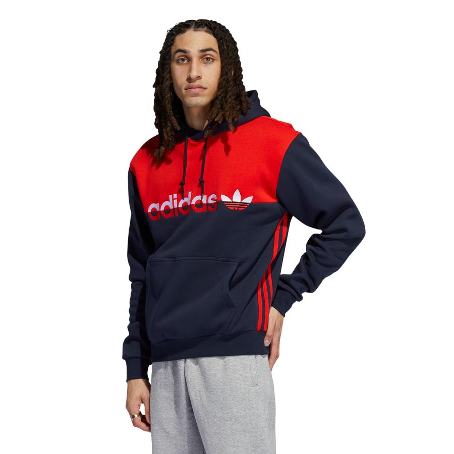 Poleron rojo adidas best sale hombre