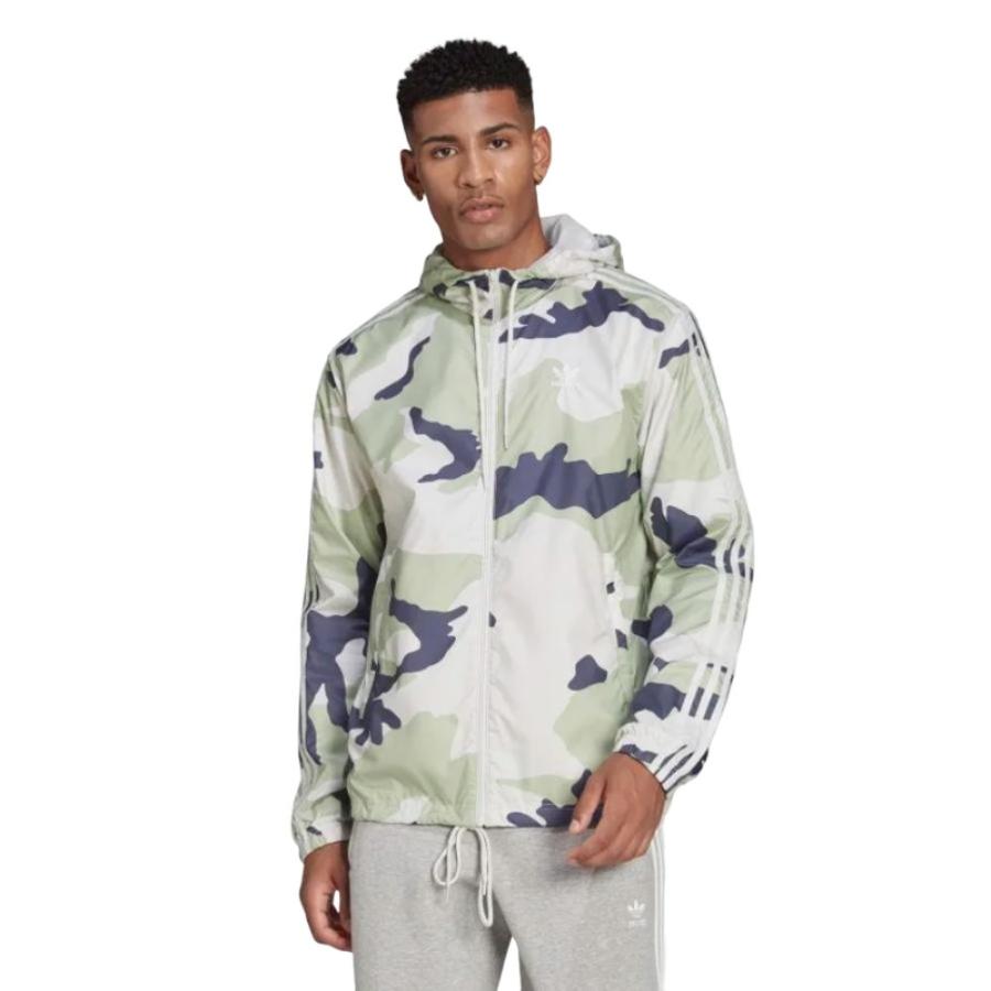 Cortaviento Repelente Adidas Originals Hombre Militar