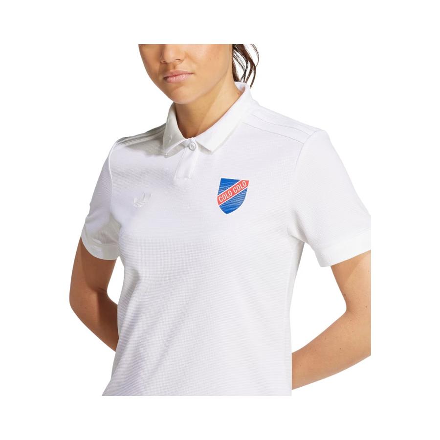 Camiseta Mujer Adidas Colo Colo Local 100 Años Blanco