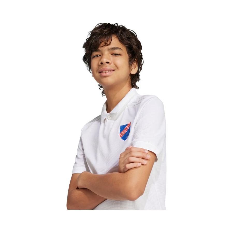 Camiseta Infantil Adidas Colo Colo Local 100 Años Blanco