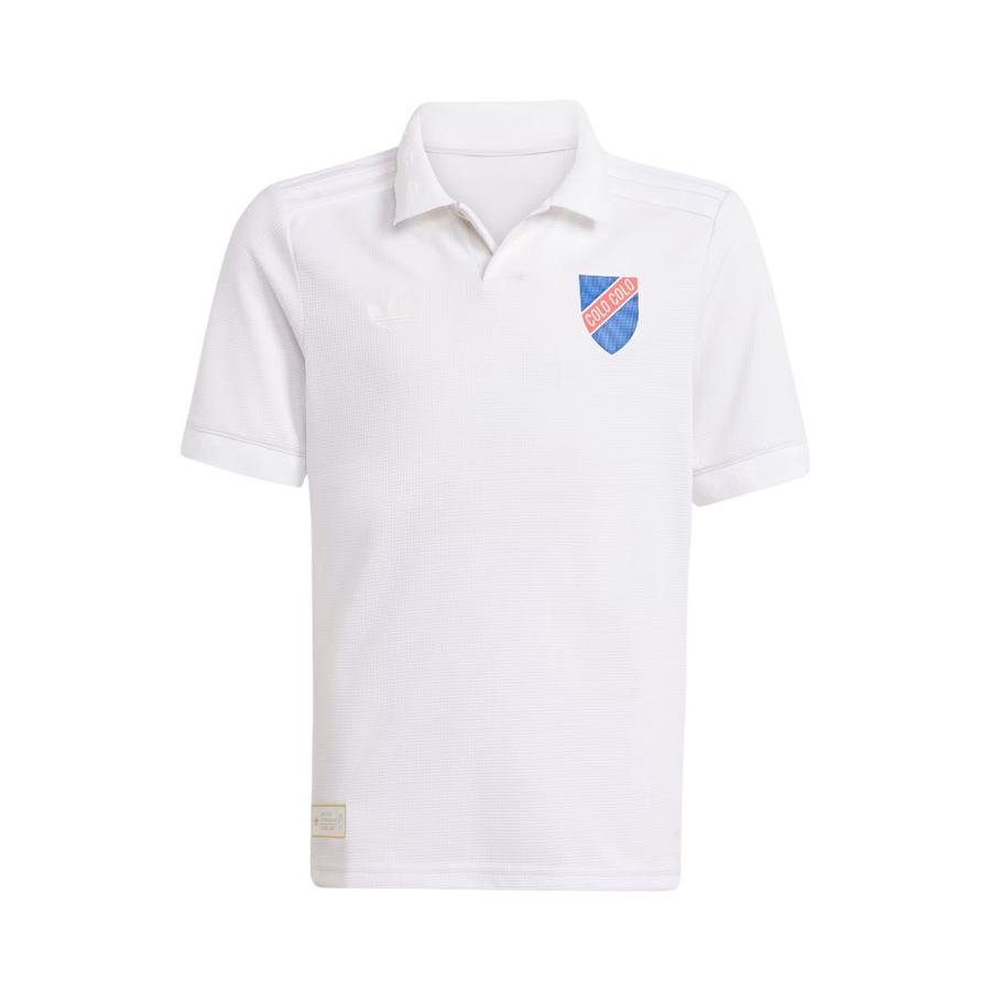 Camiseta Infantil Adidas Colo Colo Local 100 Años Blanco