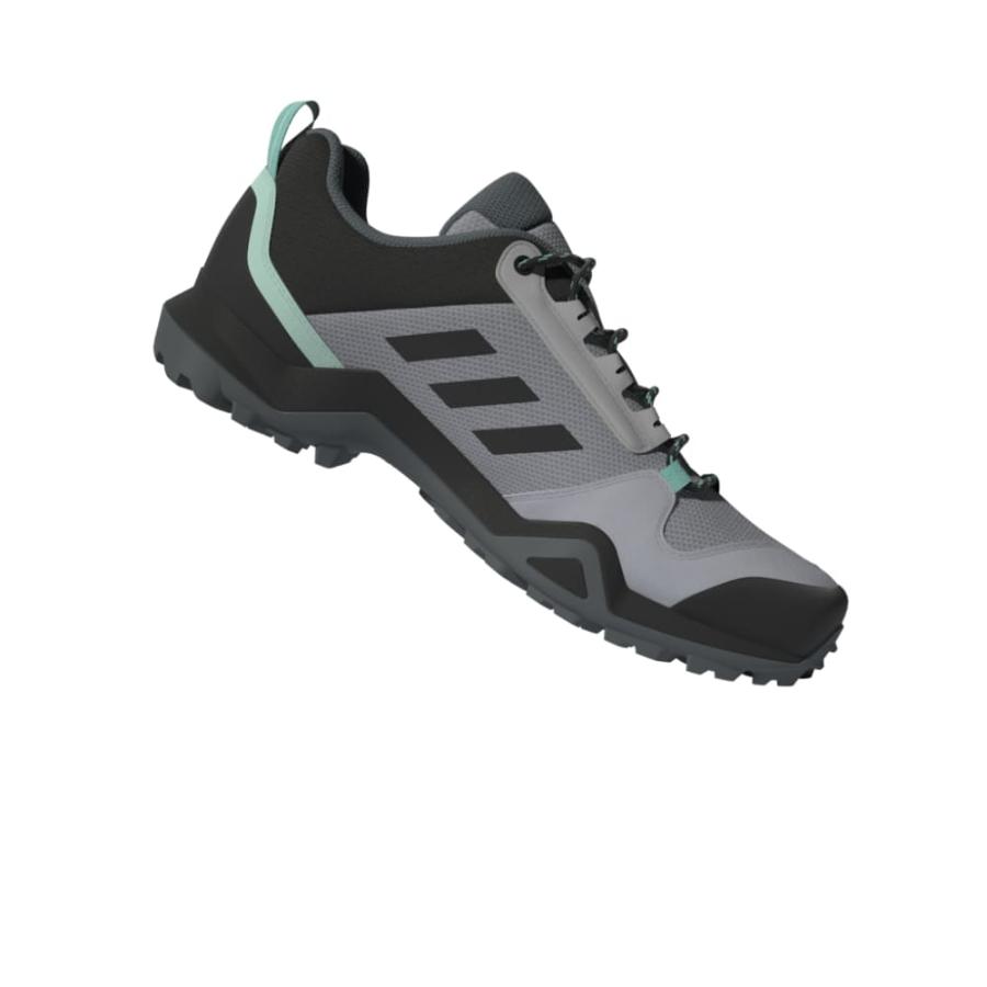 Zapatilla Senderismo Mujer Adidas Terrex Ax3 Goretex Gris Dimarsa.cl