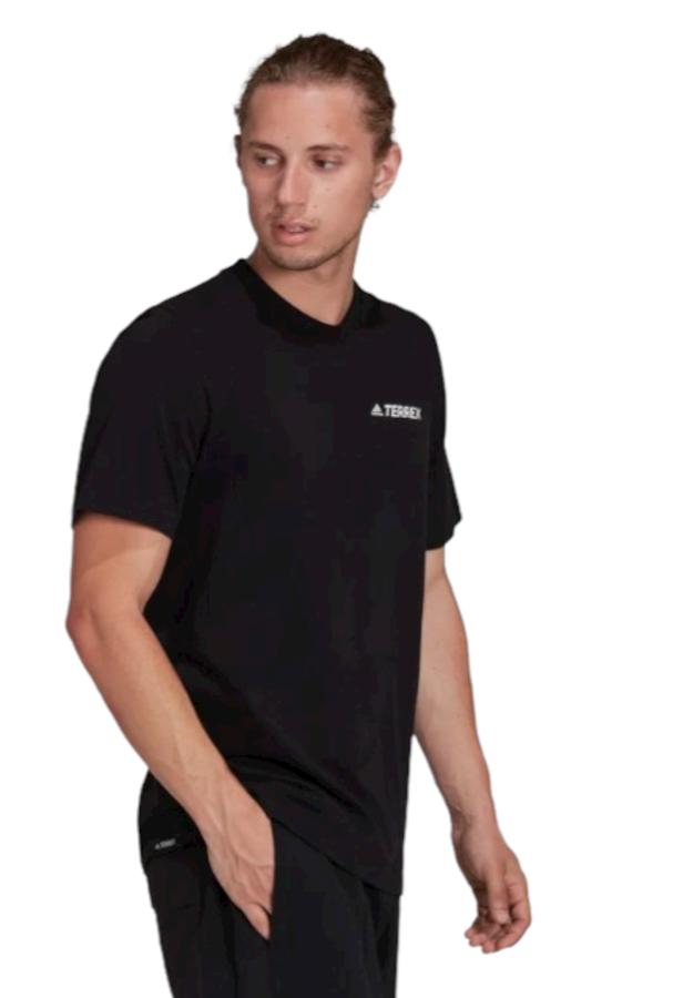 Polera Hombre Adidas Terrex Mountain Landscape Negro