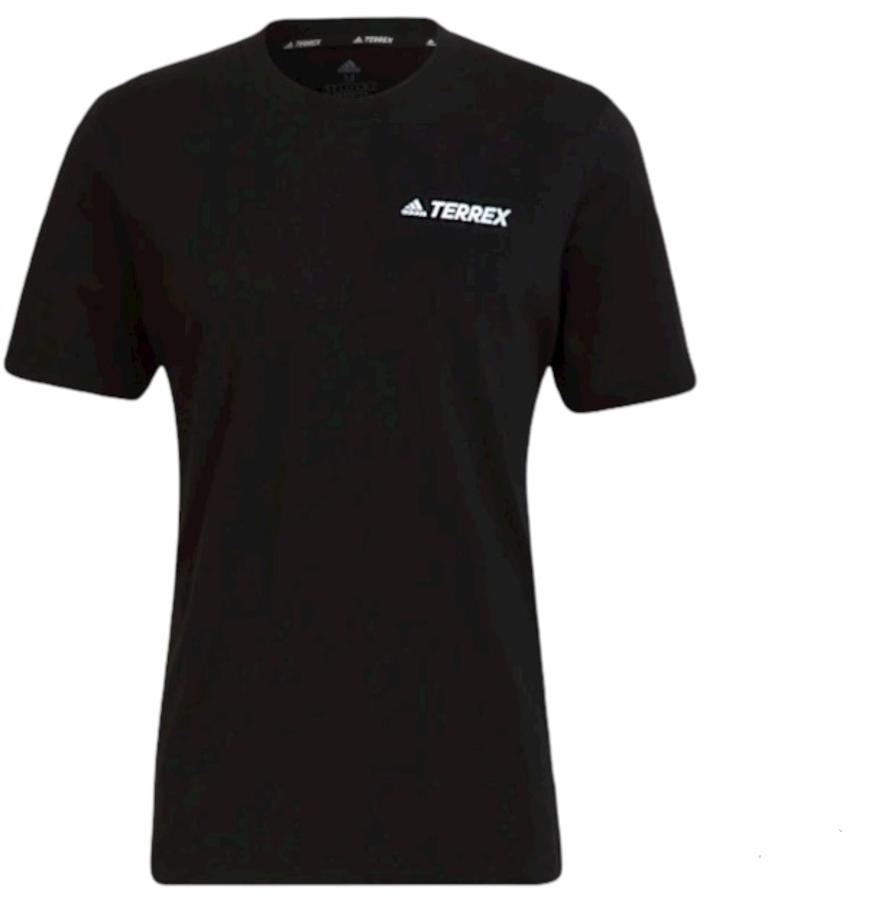 Polera Hombre Adidas Terrex Mountain Landscape Negro