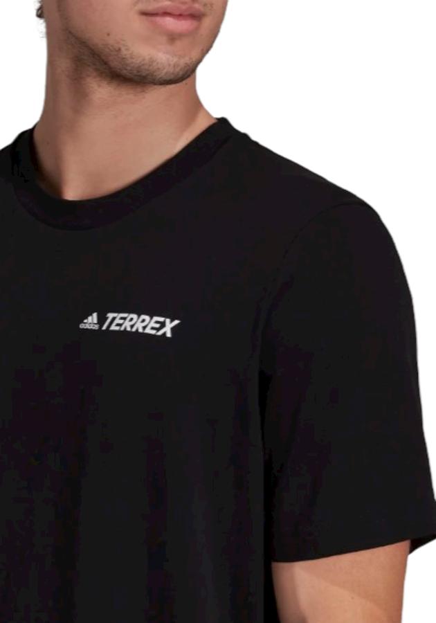 Polera Hombre Adidas Terrex Mountain Landscape Negro