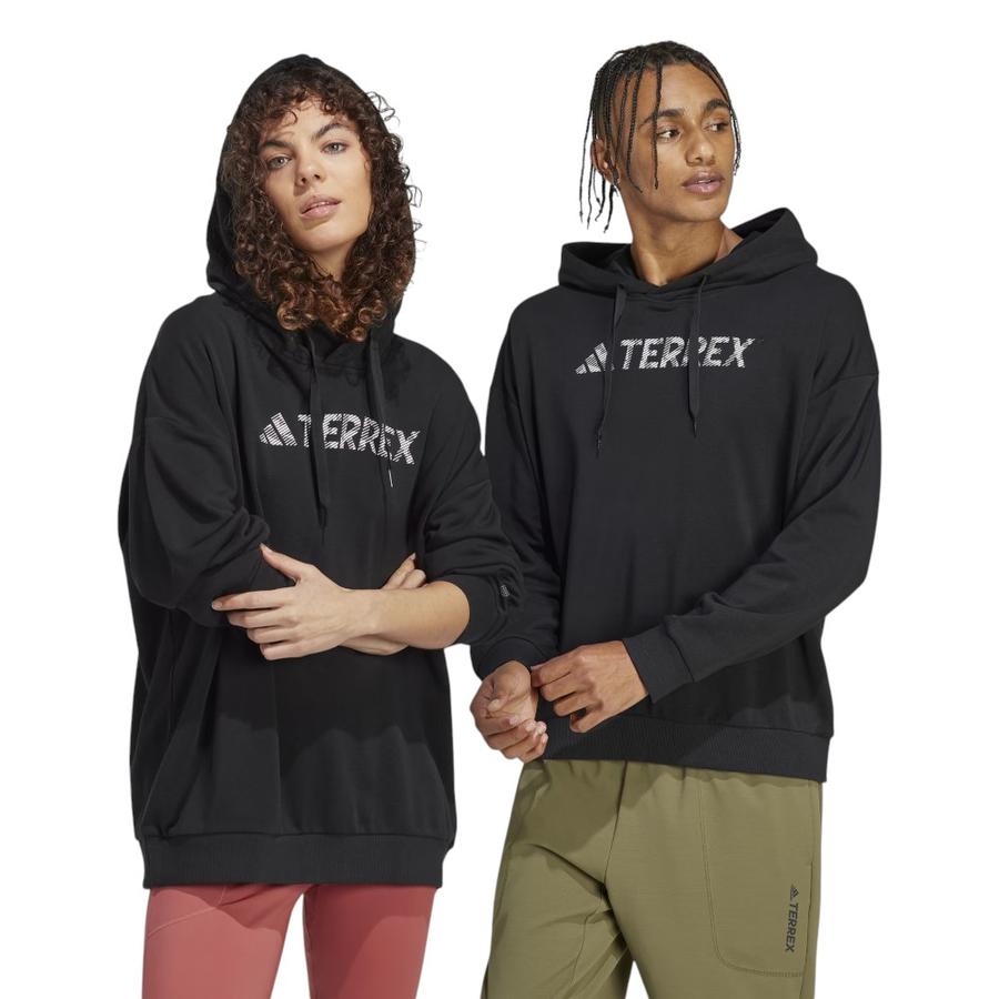 Polerón Con Capucha Unisex Adidas Terrex Negro