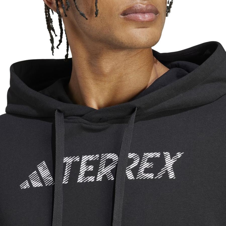 Polerón Con Capucha Unisex Adidas Terrex Negro