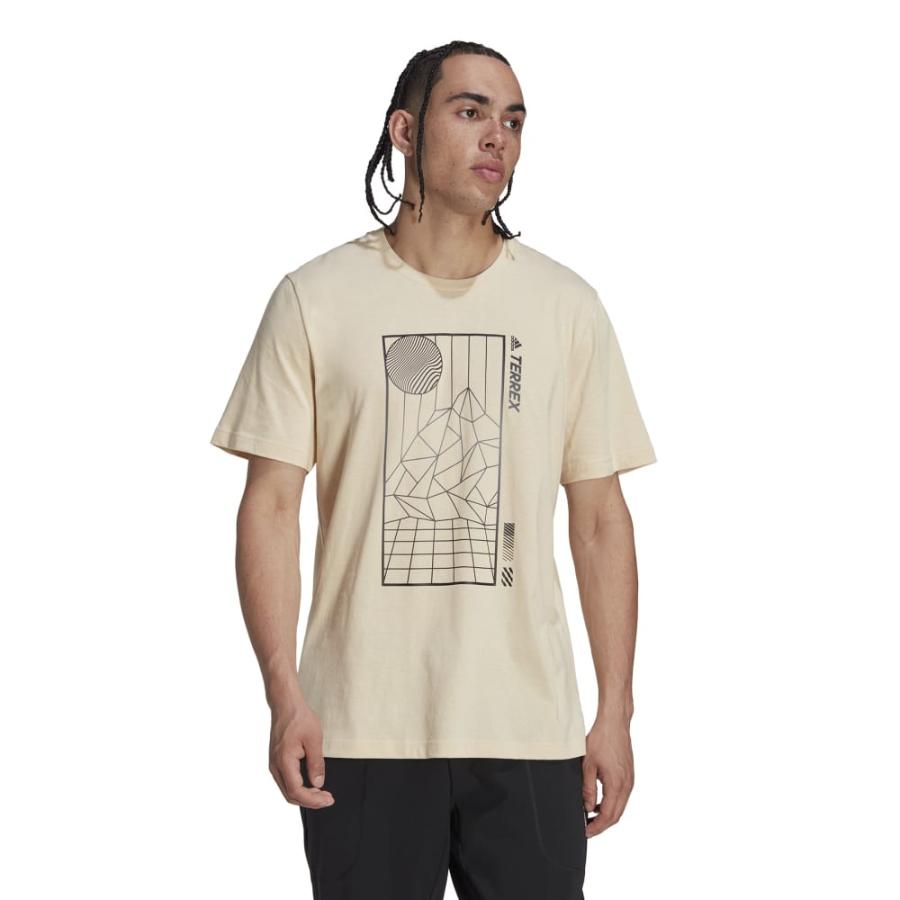 Polera Deportiva Hombre Adidas Terrex Mountain Beige