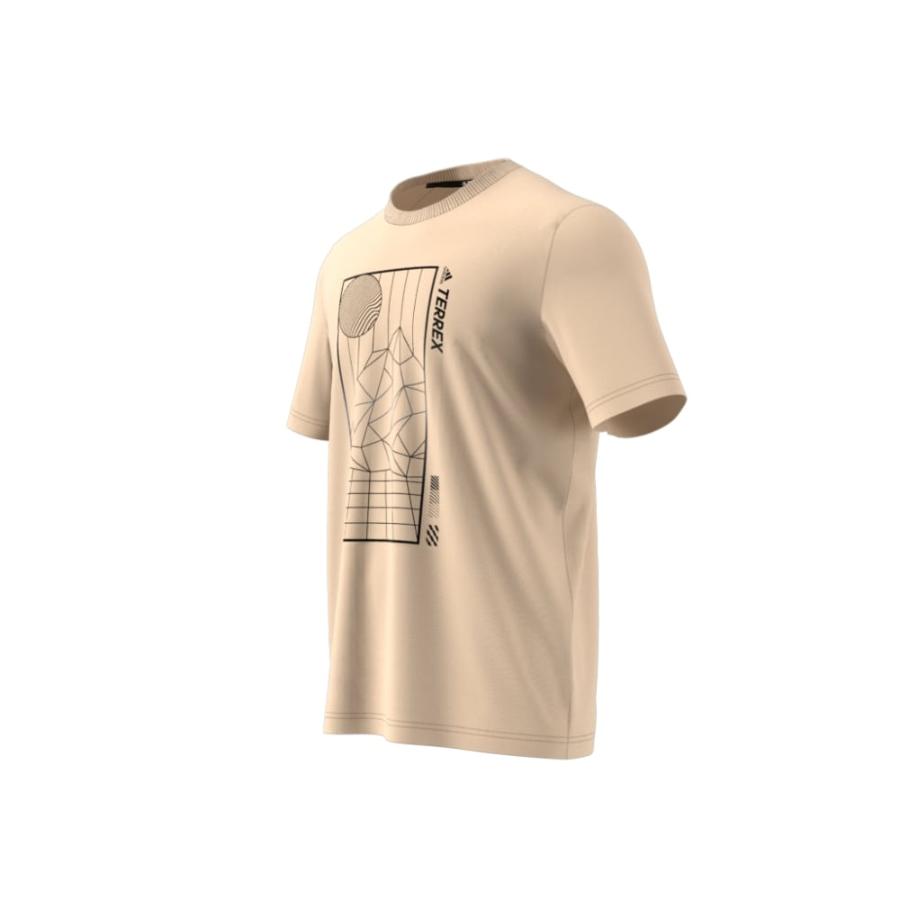 Polera Deportiva Hombre Adidas Terrex Mountain Beige