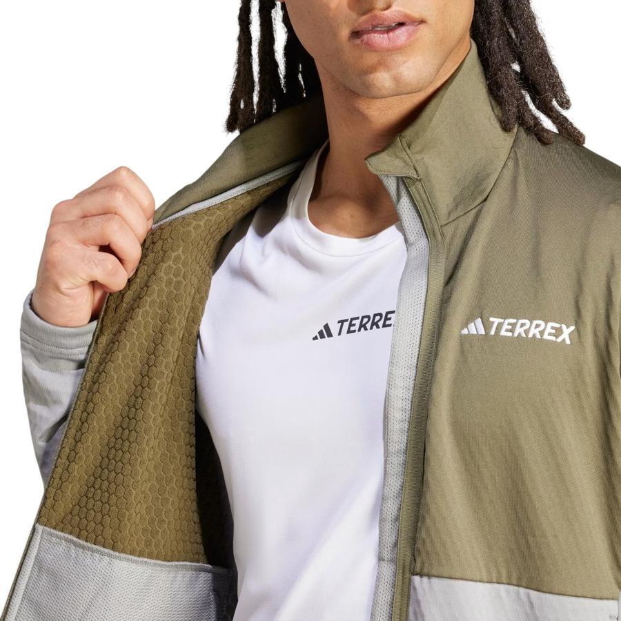 Chaqueta Outdoor Hombre Adidas Terrex Olivo