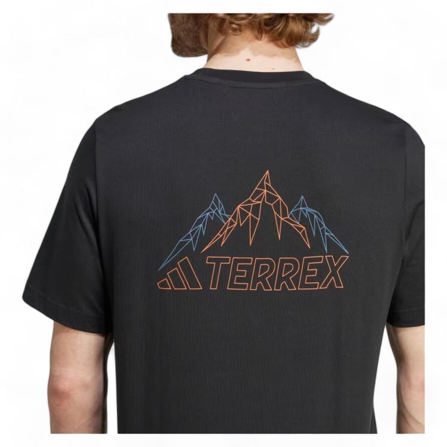 Polera Estampada Hombre Adidas Terrex Negro