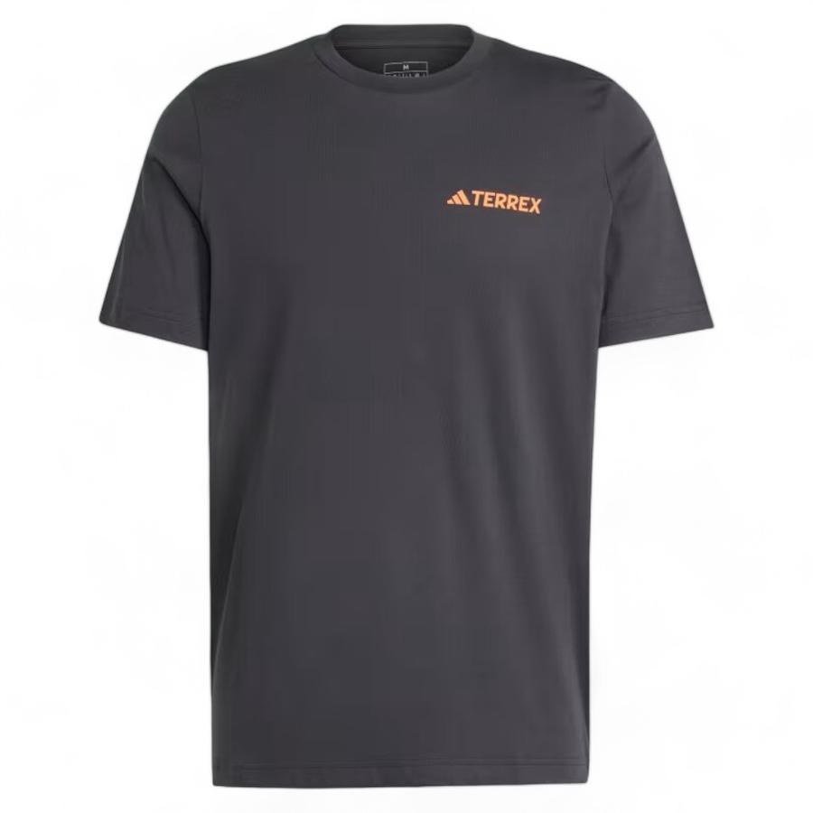 Polera Estampada Hombre Adidas Terrex Negro