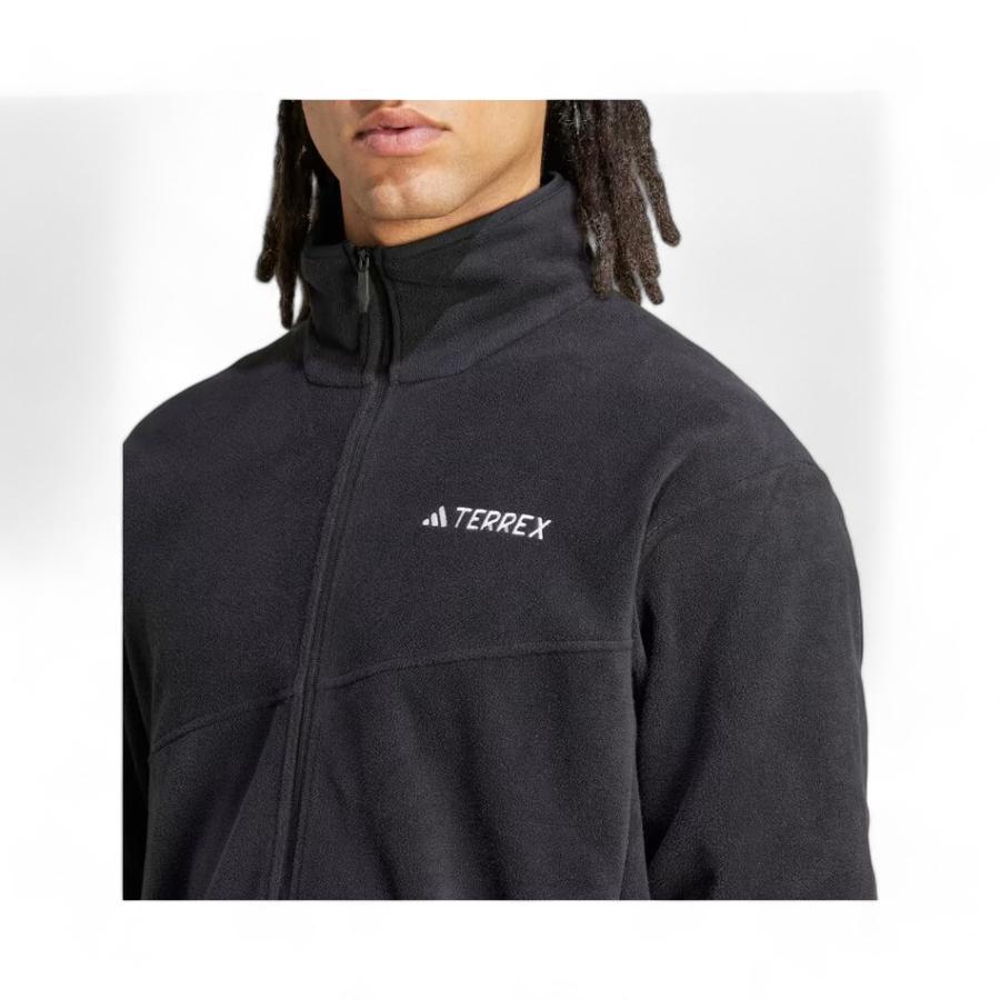 Chaqueta Outdoor Hombre Adidas Terrex Fleece Negro